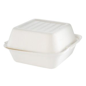 Envase hamburguesa bagasse 6,5x,6,5 cm embalaje 500 uds.