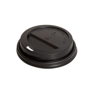 Tapa negra vaso polipapel blanco embalaje 1000 uds.